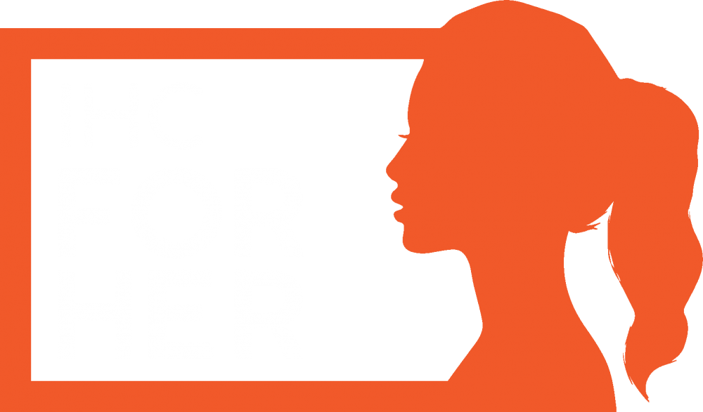 IHC FOR HER Logo with women's silhouette